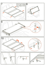 Крышка кузова для Mitsubishi L200 2015+, трёхсекционная 1515х1460 мм, алюминиевая, черная РИФ