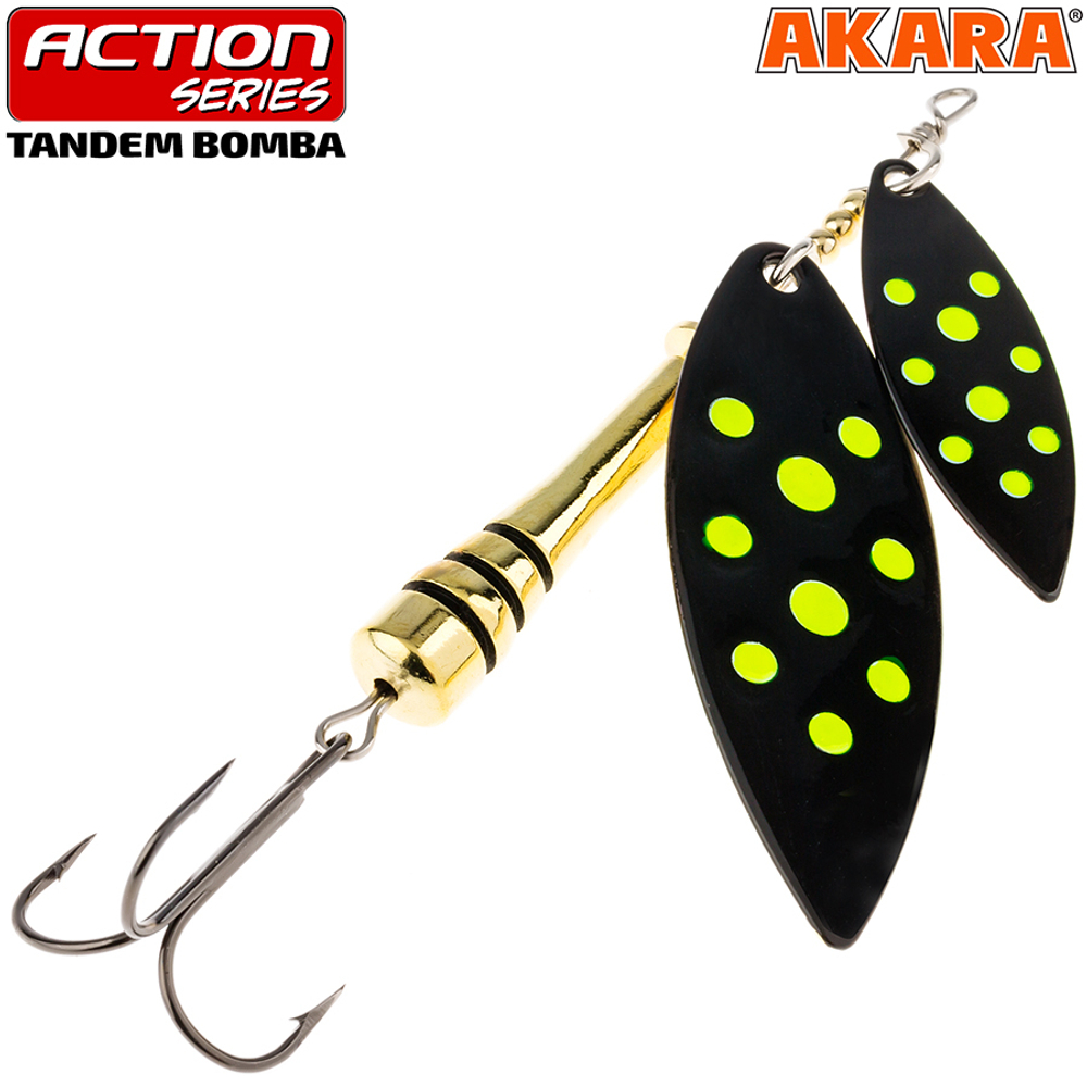 Блесна вращающаяся Akara Action Series Tandem Bomba 1/3 15 гр. 1/2 oz. A 7