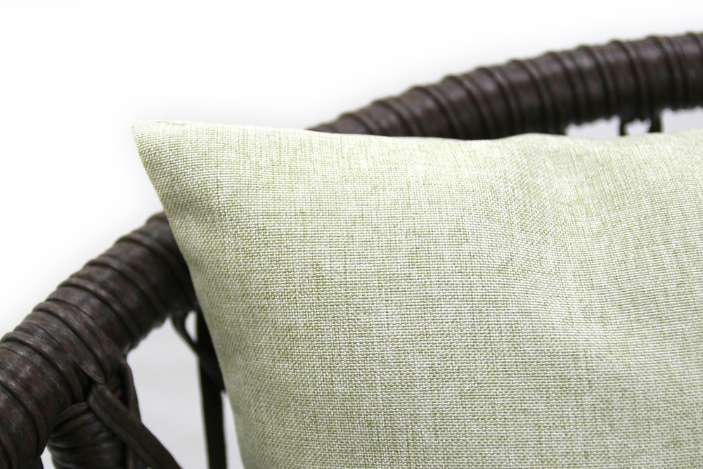 Кресло к набору Сакраменто арт.СА0025 (каркас черный, ротанг коричневый, estera-хамелеон) (В)