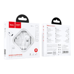 Гарнитура HOCO M1 Max, вкладыши, разъем Lightning, BT5.0 микрофон, кабель 1.2 м White