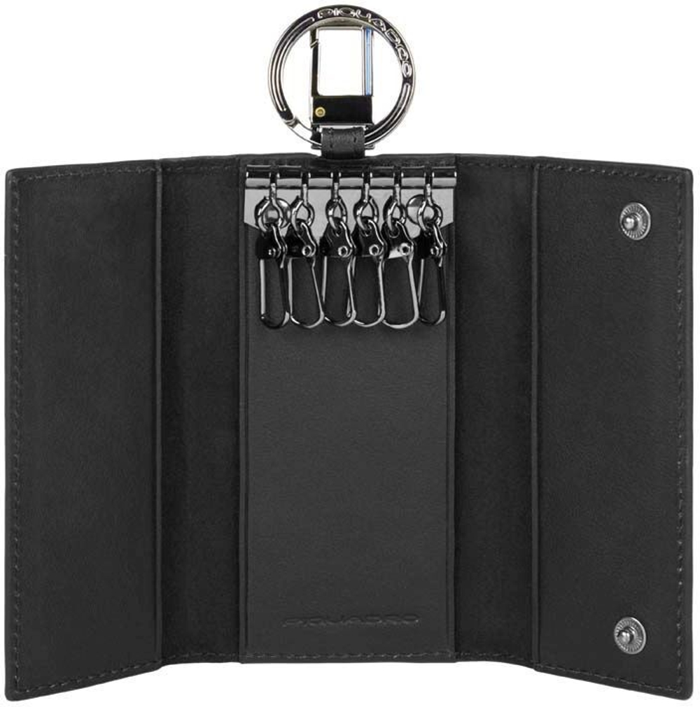 Ключница Piquadro Black Square PC1397B3/N черный натуральная кожа