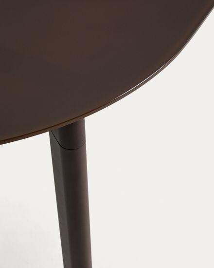 Комплект садовой мебели Erice стол и 4 стула из коричневого алюминия и веревки