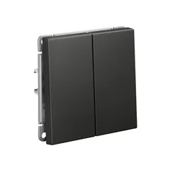 Выключатель кнопочный 2-кл. ArtGallery (сх. 2) 10А механизм базальт SE GAL001417