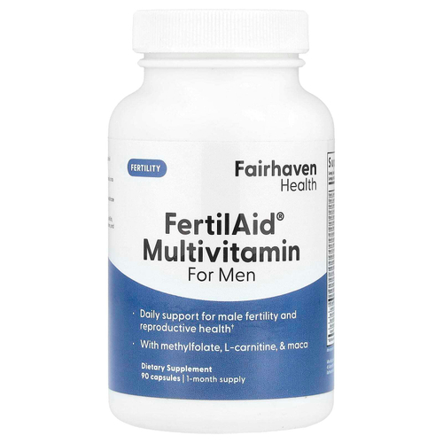 Fairhaven Health, FertilAid для мужчин, 90 капсул