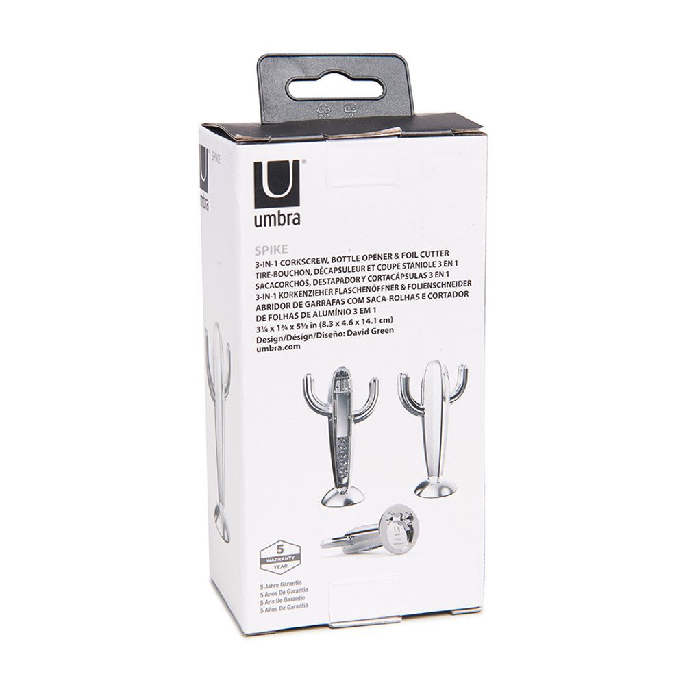 Штопор 3-в-1 spike хром