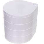 Органайзер для хранения «ФРАНКОТТА», цвет белый, четыре отделения, 12.5*11.5см (упаковка коробка)