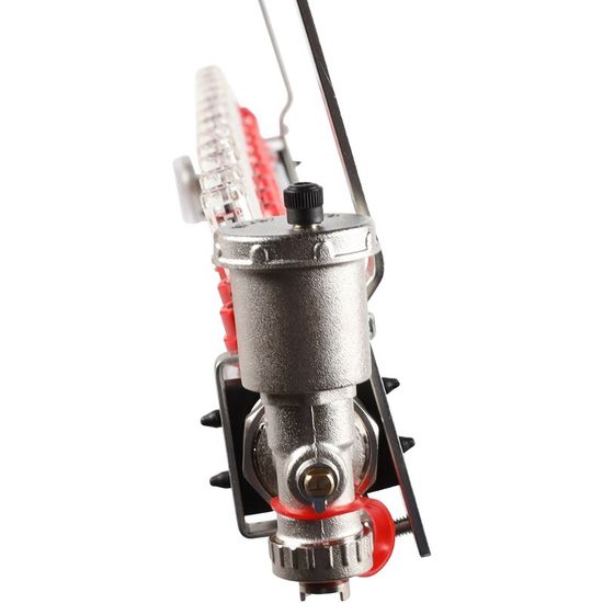 Коллектор Rommer 1"x3/4" на 12 контуров с расходомерами в сборе (нерж. сталь) RMS-1210-000012