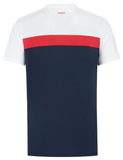 Мужская теннисная футболка K-Swiss Heritage Sport Tee Classic M - navy/red/white