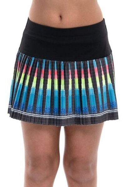 Юбка для девочки теннисная Lucky in Love Square Are You? Squared Up Pleated Skirt Girls - black