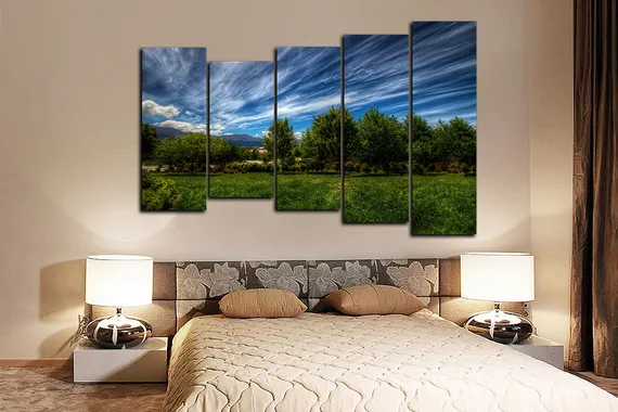 Модульная картина "Мощь природы"