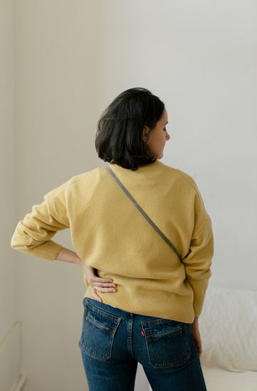 Джемпер Л.Т., 100% шерсть ягнёнка, цвет груша.