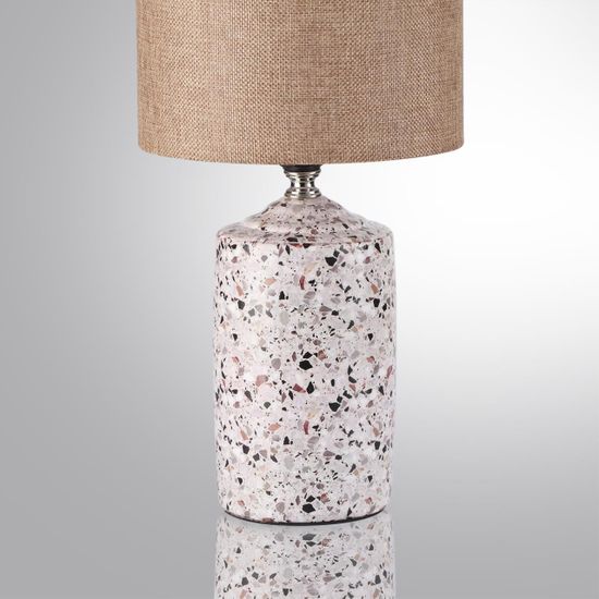 8141/1T MODERNI LN25 000 бежевый/коричневый, керамика/текстиль Настольная лампа Е27 1*60W 220V TERAZIO