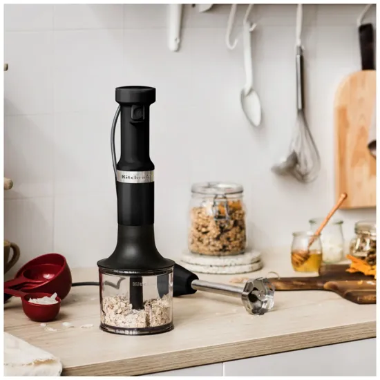 Погружной блендер KitchenAid (5KHBV83EBM), матовый черный