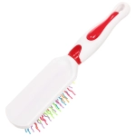 Расческа массажная «Raduga Beauty», прямоугольная, цвет белый, 24,5см