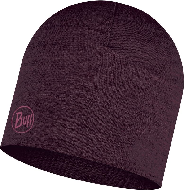 Шерстяная шапка Buff Hat Wool Midweight Solid Deep Purple Фото 1