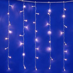 ULD-C1510-160-DTA WARM WHITE IP20 Занавес светодиодный с контроллером. 1.5х1м. 160 светодиодов. Теплый белый свет. Провод прозрачный. TM Uniel.