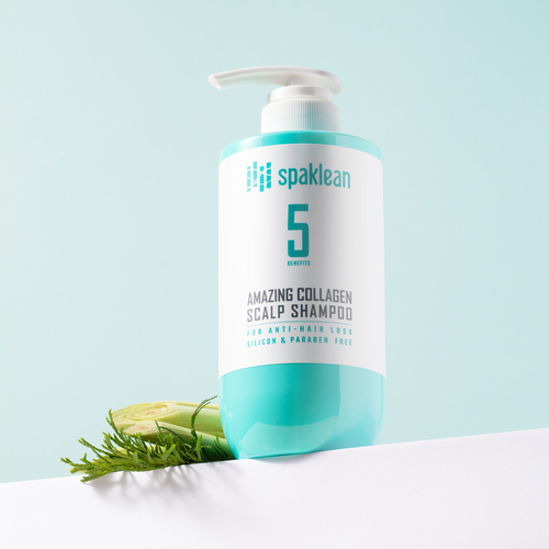 Spaklean Шампунь для кожи головы с коллагеном - Amazing collagen scalp shampoo, 500мл
