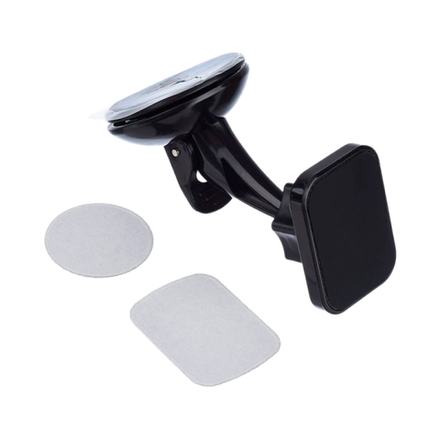 Держатель автомобильный GoPower GPA06 присоска магнит, черный (1/250)