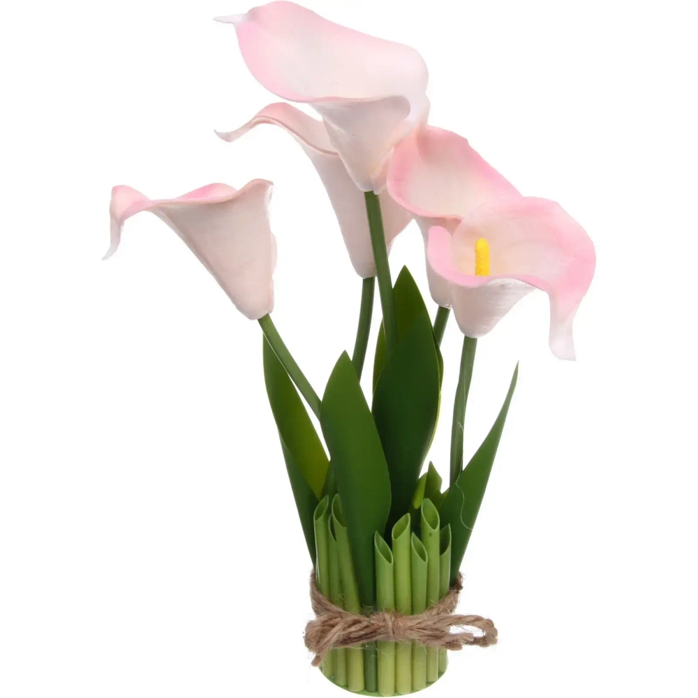 Цветочная композиция «Весенняя рапсодия» 15*30см Каллы белые