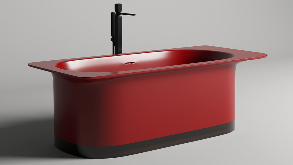 Ванна NINFEA 180x82 матовая покраска RAL полностью