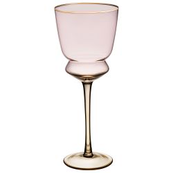 НАБОР БОКАЛОВ ДЛЯ ВИНА "TWIST & SHINE" PINK, 2 ШТ/380 МЛ