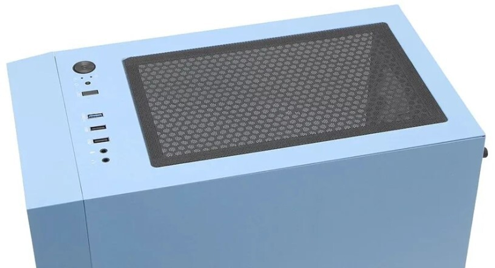 Корпус mATX WIZMAX EM1 Woofer Blue
