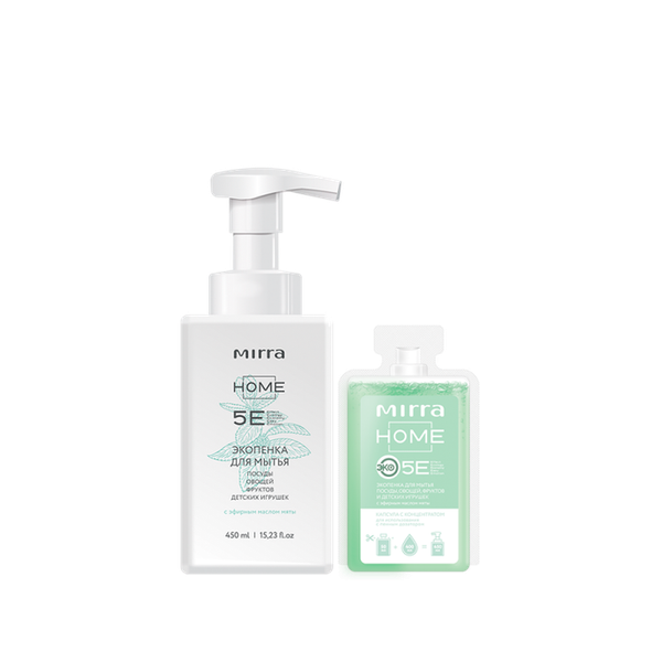 Набор ЭКОПЕНКА ДЛЯ МЫТЬЯ ПОСУДЫ Флакон 450 мл + Капсула 50 мл шт.