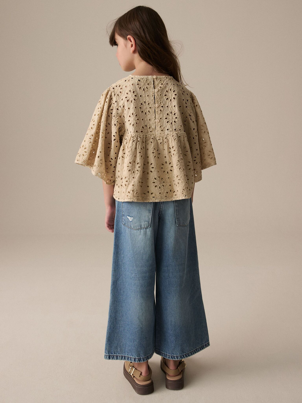 Блуза для девочки Next E87-827, Бежевый