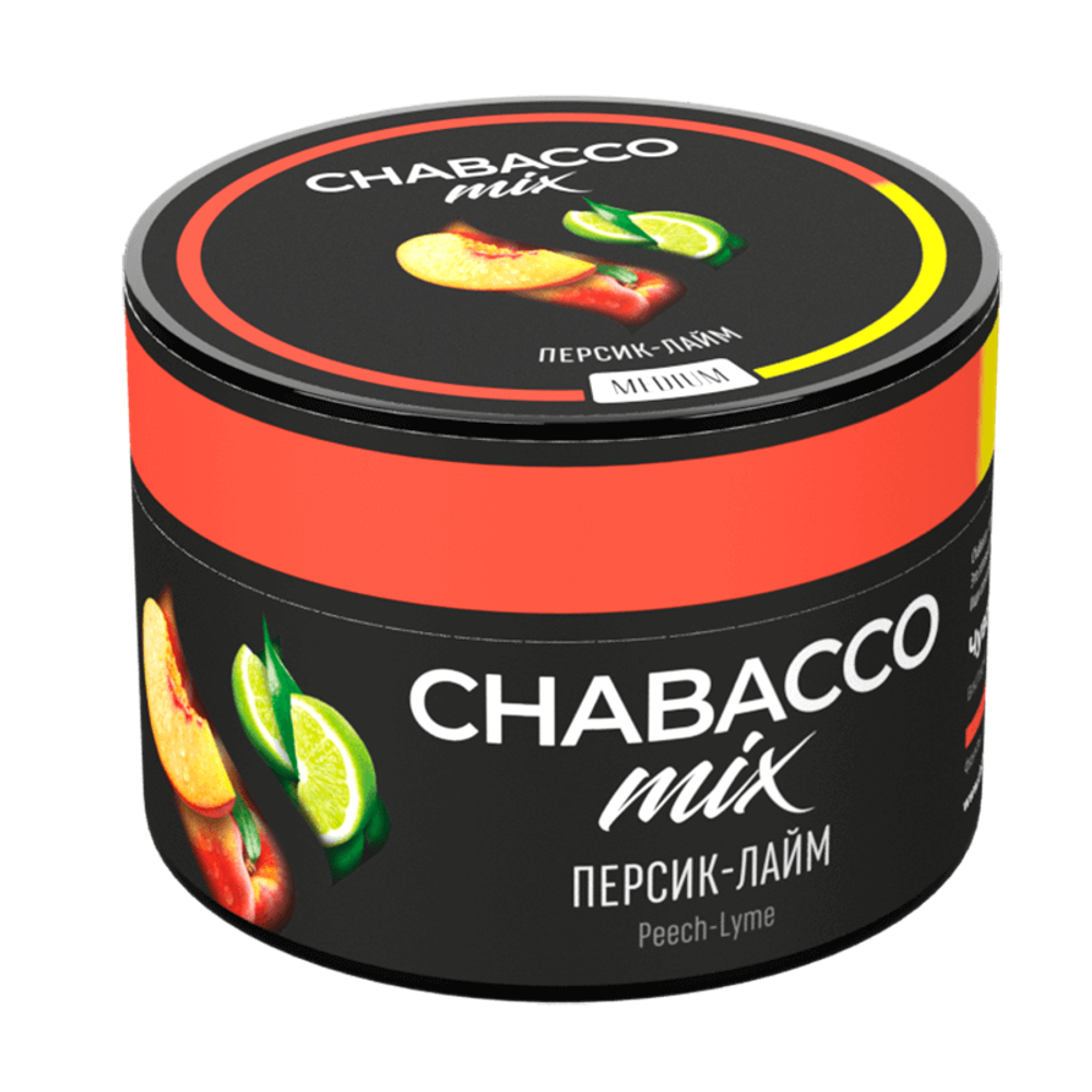 Chabacco Mix Medium - Peach-Lime (Персик-лайм) 50 гр.