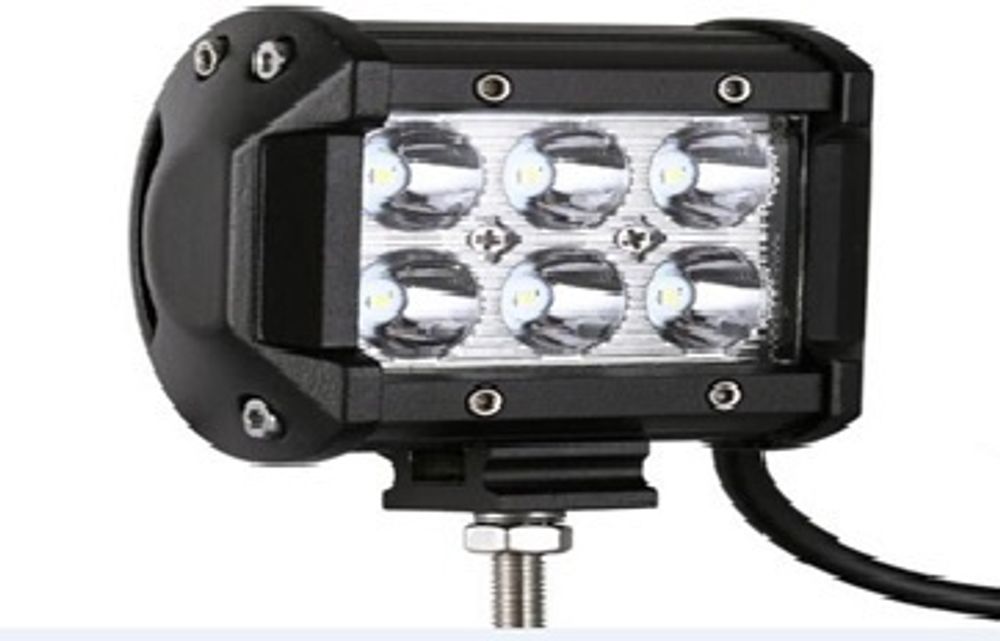 Фара светодиодная дополнительная 6 LED 18W (Балка) 10-30V 90*80*65 дальний (Nord Yada)