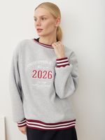 СВИТШОТ «UNSTOPPABLE GIRL» СЕРЫЙ МЕЛАНЖ