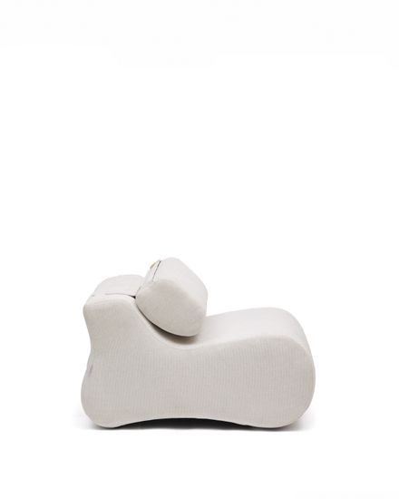 Club Кресло перламутрового цвета из шенилла