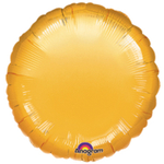 Шар фольгированный Круг 43 см (Золотой)