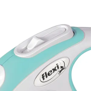 Рулетка flexi NEW LINE Comfort XS (до 8 кг) трос 3 м серый/голубой