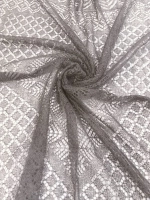 Оренбургский пуховый платок-паутинка А120-03 серый