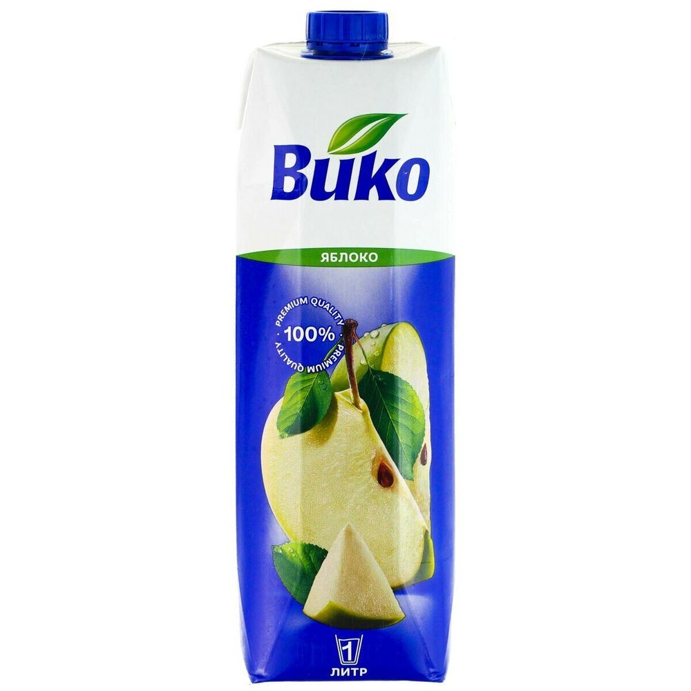Сок яблочный восстановленный осветленный стерилизованный Buko, 1л