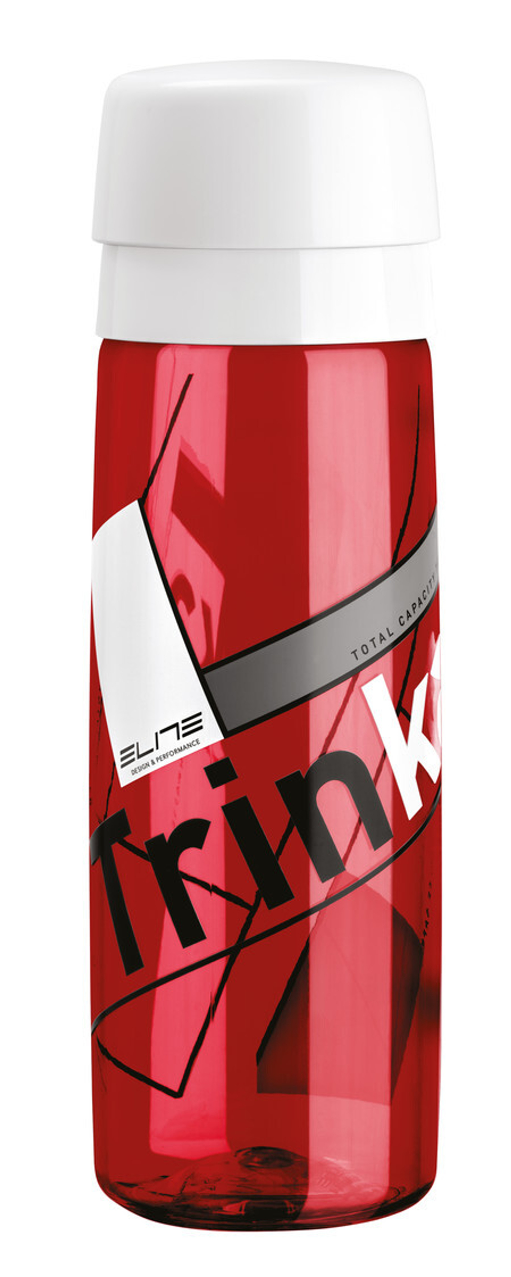 Фляга Elite, 700 мл Trinka, tritan, красный, белый рисунок