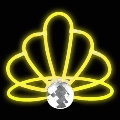 Светящаяся диадема «Желтая корона» 17x17x12,5см (арт.80253)