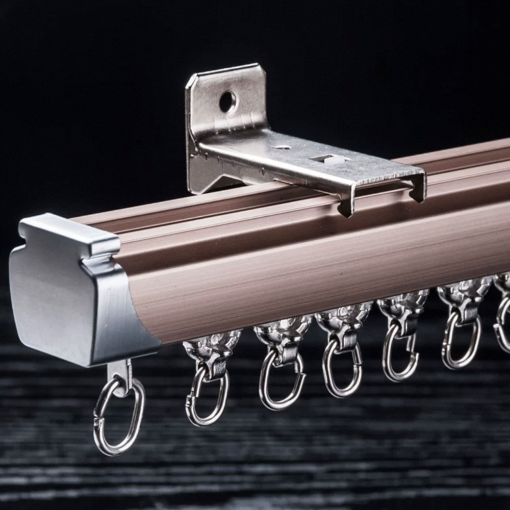 Карниз для штор, алюминиевый, потолочный и настенный монтаж