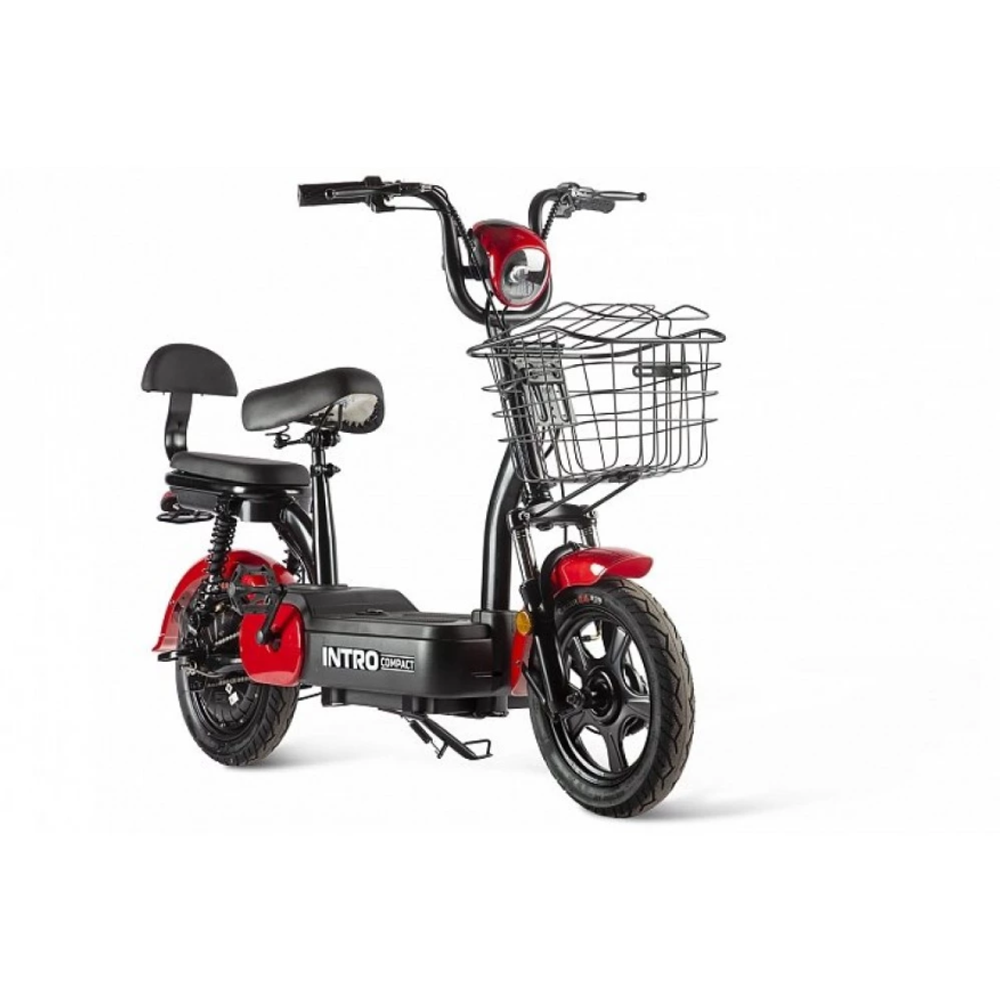 Электроскутер INTRO COMPACT черно-красный