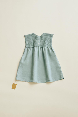 ZARA КОМБИНИРОВАННОЕ ПЛАТЬЕ С КРУЖЕВОМ КРОШЕ — TIMELESZ, ЦВЕТ МОРСКОЙ ВОЛНЫ