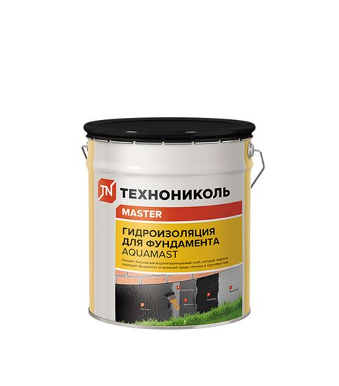 Мастика битумная AquaMast 18 кг (фундамент)