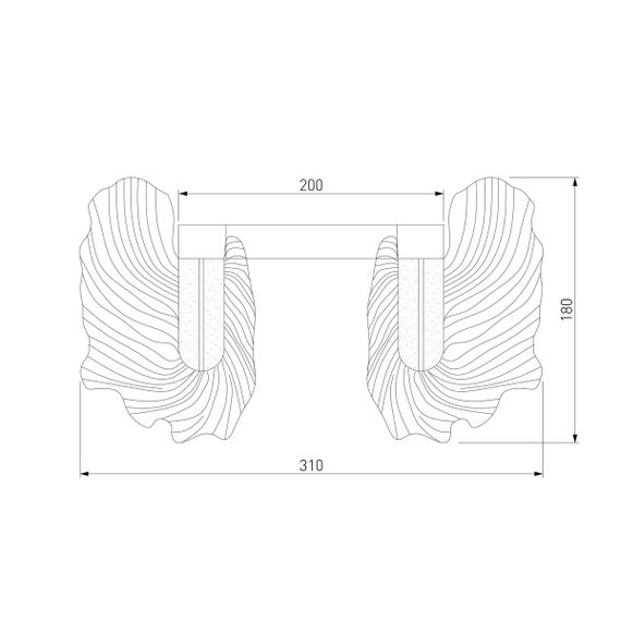 Настенный светодиодный светильник Bogates Farfalla 90377/1