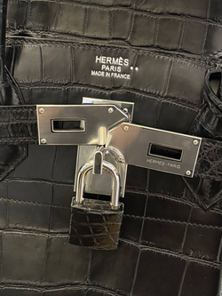 Сумка- портфель из кожи крокодила Hermes