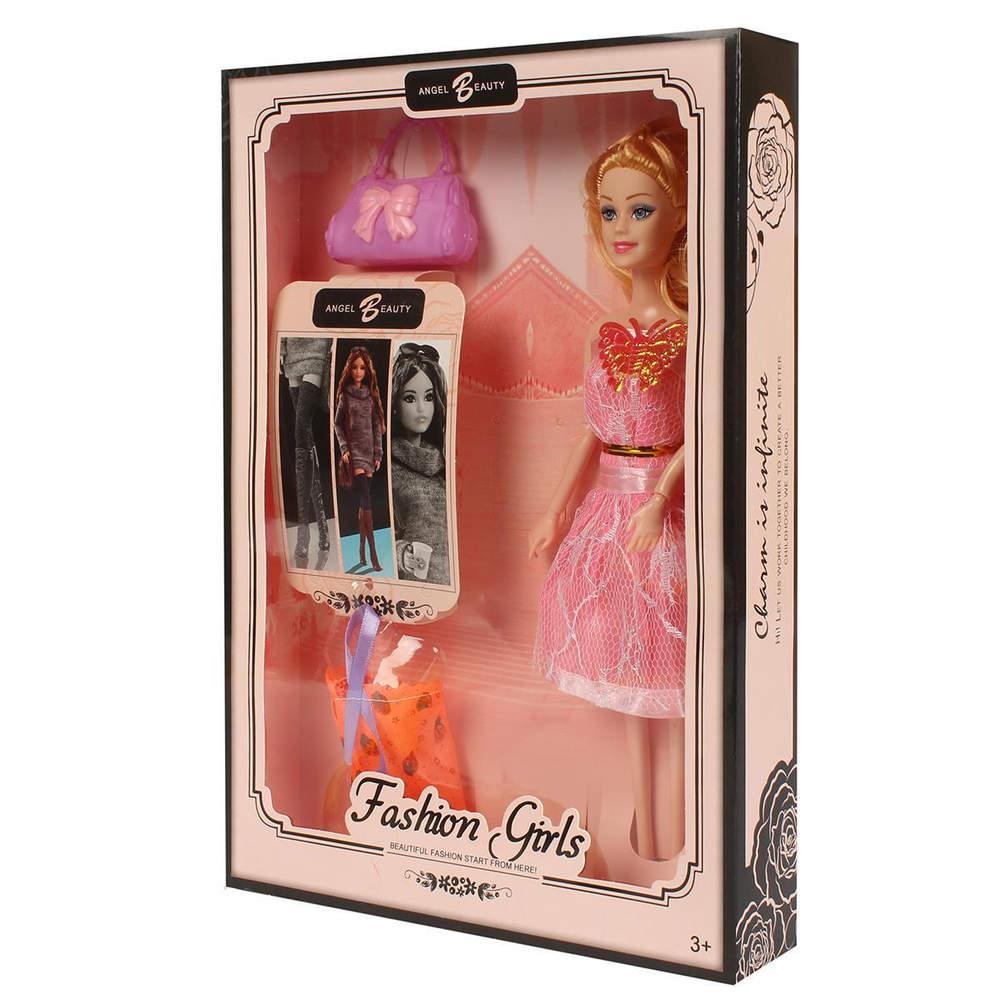 Кукла тип Модель на шарнирах с аксесс. 31см, коробка Y143