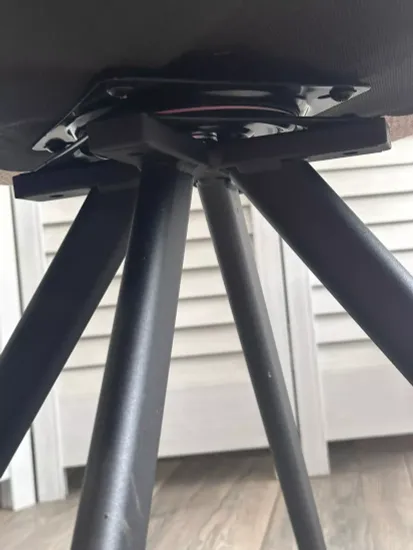 Стул LONG 360 град. поворот. NS10 Серый, букле / черный каркас