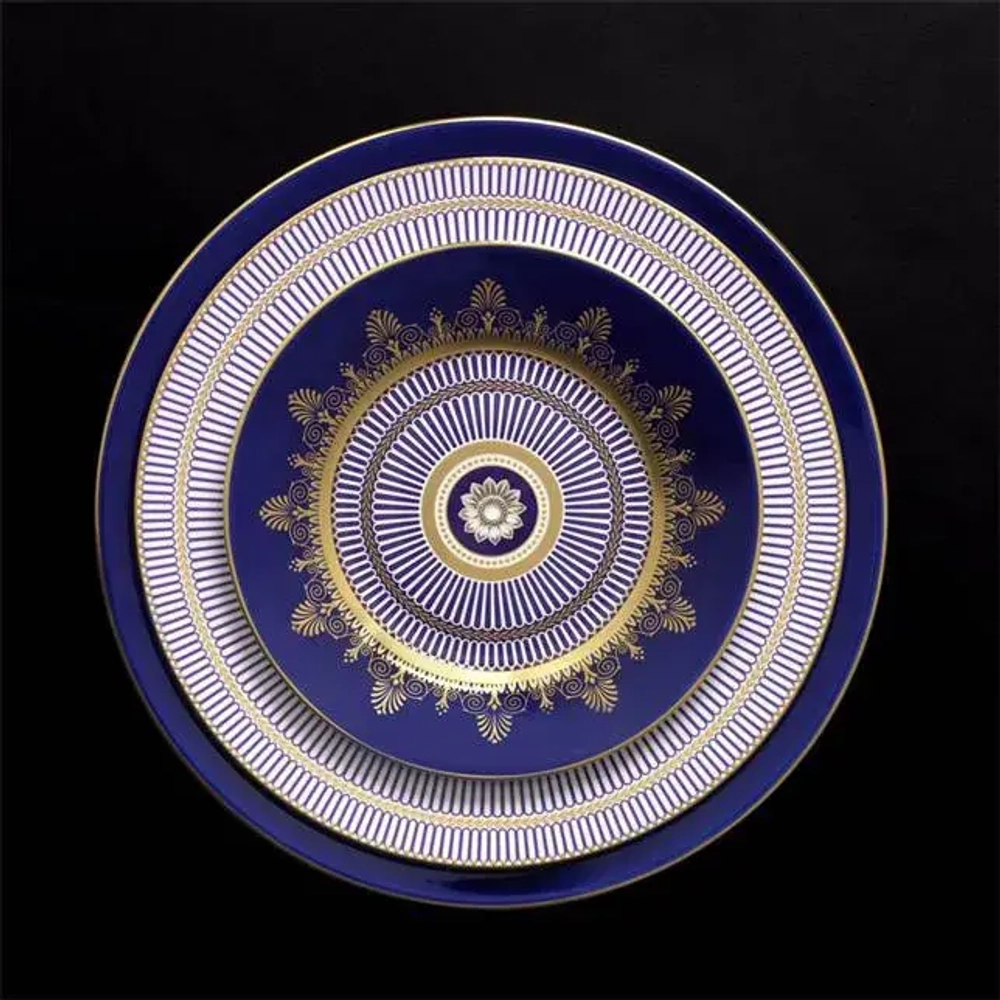 Wedgwood Блюдце для чашки эспрессо Wedgwood Prestige Anthemion Blue 11,5 см (без чашки)