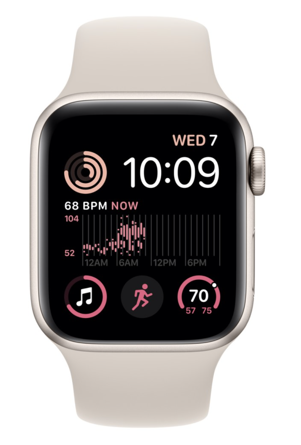 Apple Watch SE 2  (2023) GPS 40мм корпус из алюминия Starlight + ремешок Starlight