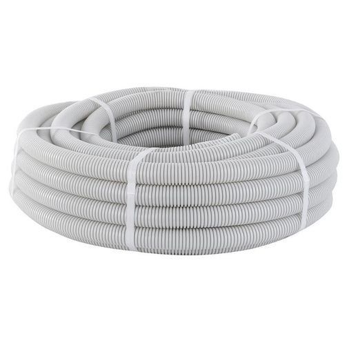 Труба гофрированная ПВХ серая 20 мм с протяжкой 100 м