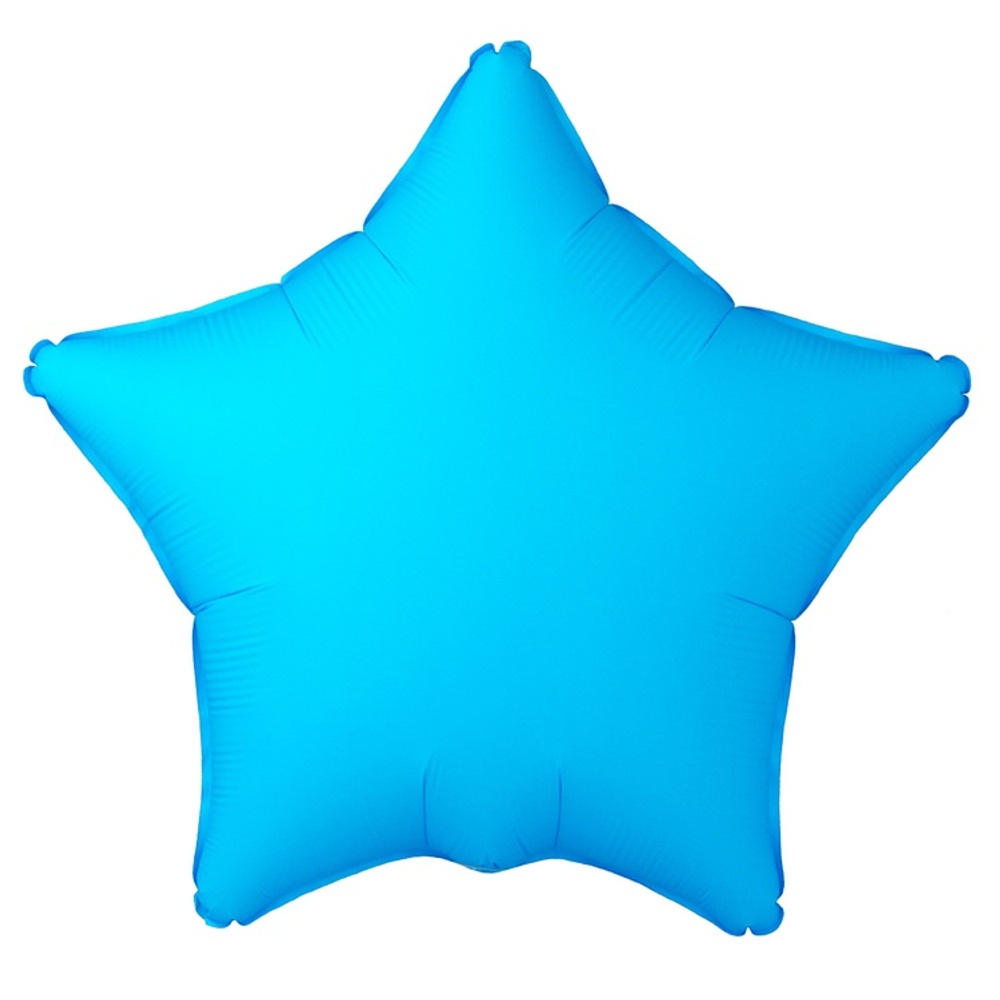 Шар фольгированный Звезда 46 см (Голубой)